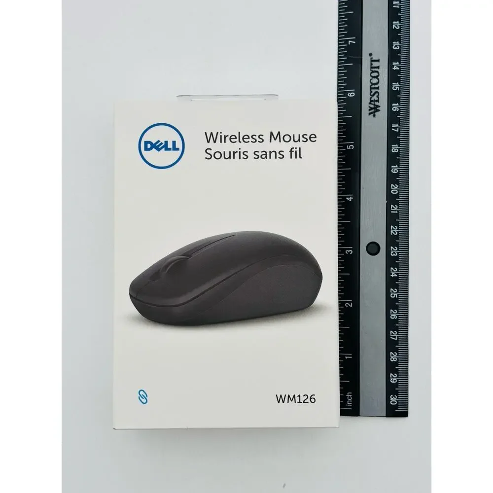 BRAND NEW - Dell Wireless Mouse (Black) - WM126 New In Box.